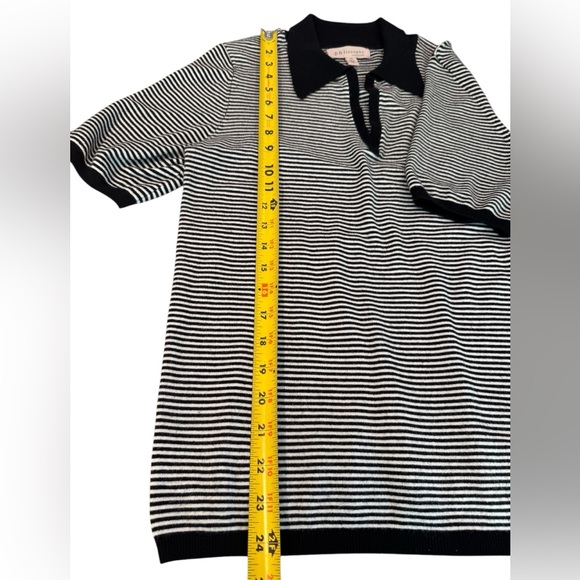 PHILOSOPHY SOFT STRIPED short sleeve SWEATER TOP, Women's Size L/G - Picture 8 of 9